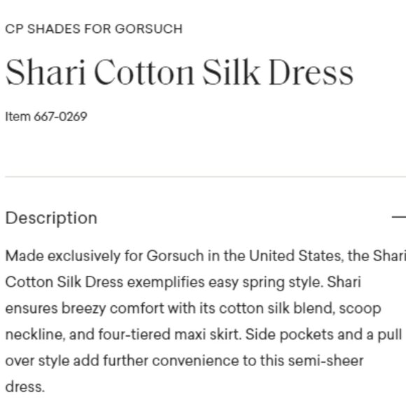 Cotton Silk Dress - size L - Picture 9 of 9